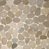 Mozaïek op net | 40x40 cm | Palm Beach Pebbles Tan natuursteen mozaïek, mozaïek, beige, keien, rivierkeien, accentmuur, douche
